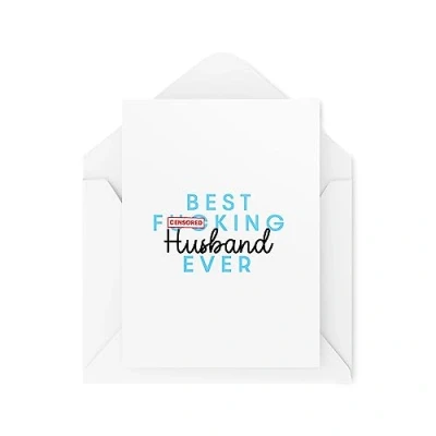 Image of Greetings Cards for Partner Best F*cking Wife Ever Unique Card Valentines Day Anniversary Married CBH1747