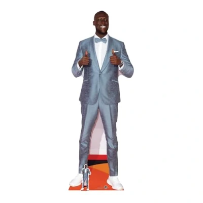 Image of STAR CUTOUTS CS810 Stormzy Lifesize Cardboard Cutout/Standee/Standup Perfect for Fans, Displays and Collectors Height 194cm Width 67cm, Solid, Multicolor, Regular