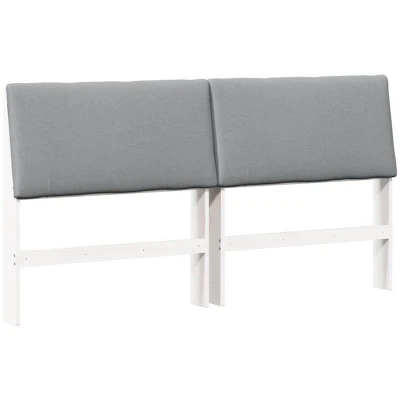 Image of vidaXL Upholstered Headboard Light Grey 180 cm Solid Pine Wood