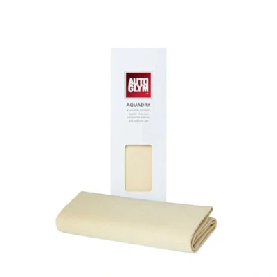 Image of Autoglym Hi Tech Aqua Dry Chamois Super Absorbent Hard Wearing Synthetic Leather For Internal and External Car Cleaning