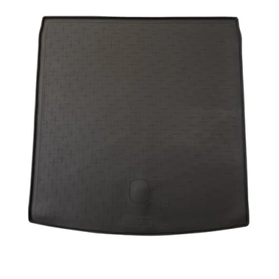 Image of Travall Boot Liner for Volkswagen Golf [Estate] 2013 2020 Premium Tailored Fit Car Floor Mat Waterproof CargoMat Black Rubber Guard Dog Friendly All Weather Protector Custom Accessory