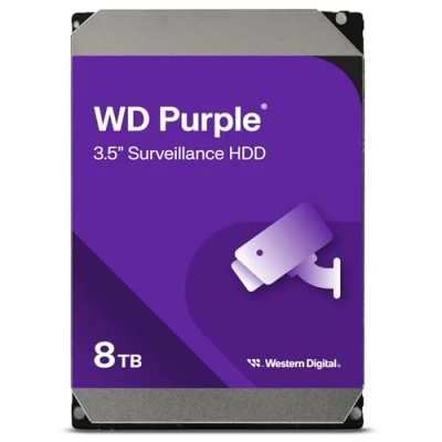 Image of Western Digital WD Purple 8TB Surveillance 3.5&quot; Internal Hard Drive Allframe Technology, 180TB/yr, 256MB Cache, 3 Year Warranty