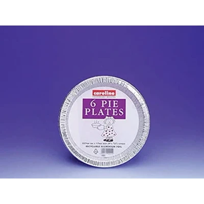 Image of Caroline FOIL Pie Plate 23CM/9IN X6 1023, Silver