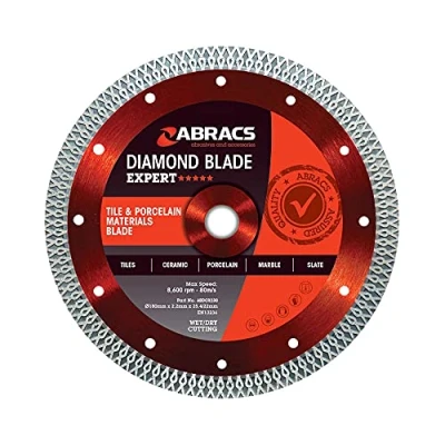Image of Abracs ABDCR230 Tile &amp; Porcelain Cutting Diamond Blade 230mm x 2.4mm 25.4/22mm Pack contains 1 piece