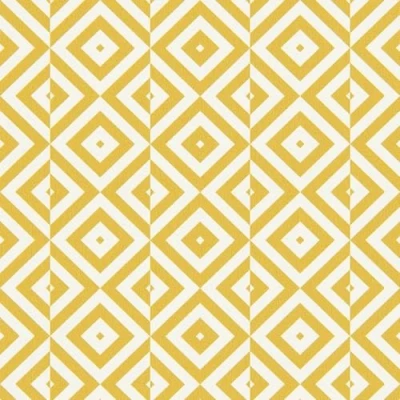 Image of Geometric Yellow Tile Effect Wallpaper Modern Contemporary Stylish Trendy Textured Paste The Wall Vinyl