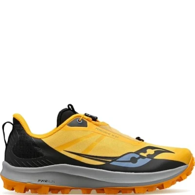 Image of Saucony Peregrine 12 ST Women&#039;s Trail Running Shoes AW22 Black Gold
