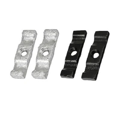 Image of The Home Fusion Company 2 Pack of Turn Buttons Either Galvanised or Black ideal for hutches sheds &amp; More