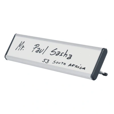 Image of Bi Silque NPL01011 Table Name Plates; Wipe Clean and Dry
