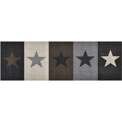 Image of vidaXL Kitchen Carpet Washable Stars 60x300 cm