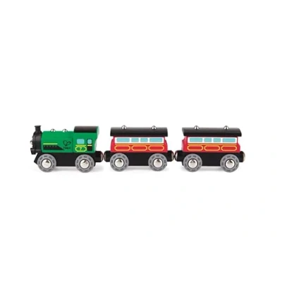Image of Hape E3719 Steam Era Passenger Train Wooden Track Accessories, Multi colou
