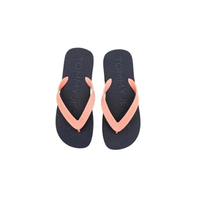 Image of Tommy Jeans Women&#039;s TJW Logo FLIP Flop EN0EN02447, Pink (Tickled Pink), 4 UK