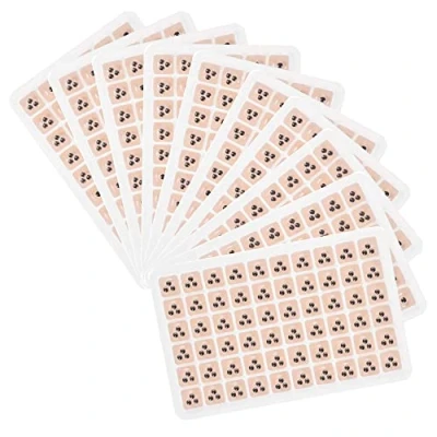 Image of 540 Counts Acupuncture Vaccaria Ear Seeds Disposable Press Massage Bean Patch Use for Ear(10 Sheets)