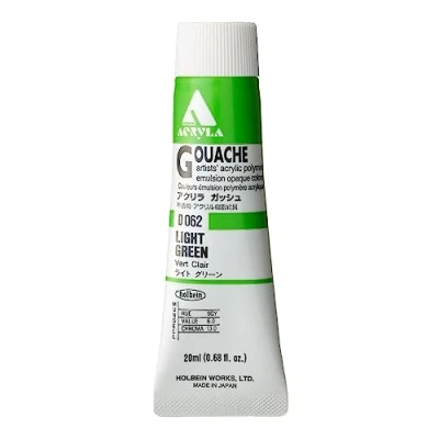 Image of Holbein Acryla Gouache Light Green (A) 20ml
