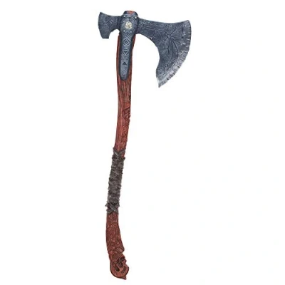 Image of Xicks Halloween Medieval God of War Leviathan Axe Foam Cosplay Costume Party Prop 1:1 Replica Black