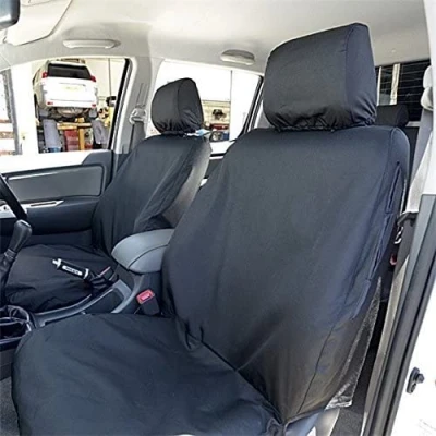 Image of UK Custom Covers SC139B Tailored Heavy Duty Waterproof Front Seat Black To Fit Toyota Hilux 2005 2016