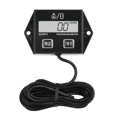 Image of Yooreal Digital Hour Meter Tachometer,Replaceable Battery RPM for Scooter Lawn Tractor Dirt Bike Generator Chainsaw Outboard Motor Snowmobile Pressure Washer
