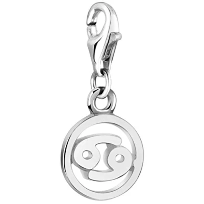 Image of Nenalina Charm Cancer Zodiac Pendant, for All Brands of Bracelets and Necklaces, Made 925 Sterling Silver 713296 000