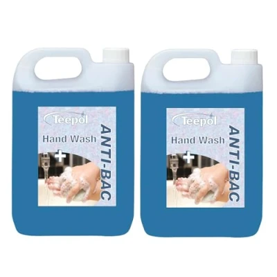 Image of Teepol Anti Bac Hand Wash Mild Yet Effective Antibacterial Handwash Luxury Scented Liquid Soap Germ Killing Ideal for Homes and Businesses, 2x5l