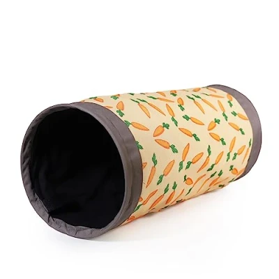 Image of Rosewood Snuggles Carrot Fabric Tunnel for Small Animals
