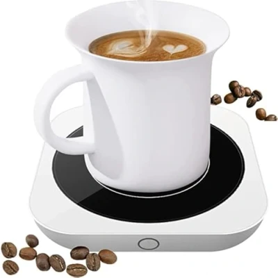Image of Coffee Mug Warmer for Desk &amp; Warmer(Up to 176F/80℃), Electric Beverage with Three Temperatures Setting, Cup Plate Cocoa, Tea, Water, Milk, Christmas gift (not including cup)