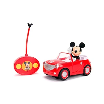 Image of Simba 253074000 Disney RC 1:24 The Mickie Mouse Remote Control Roadster in Red