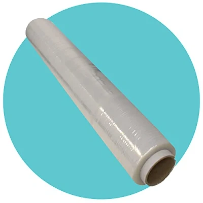 Image of Triplast 1 Roll x 400mm Clear Pallet Stretch Wrap Standard Core, 17mu Thick, Industrial Strength Shrink Wrap, Cling Film, Plastic Packaging for Removals, &amp; Warehouse Use