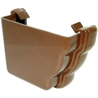 Image of FLOPLAST Stopends External: REN1 for 110mm Niagara OGEE system (BLACK)