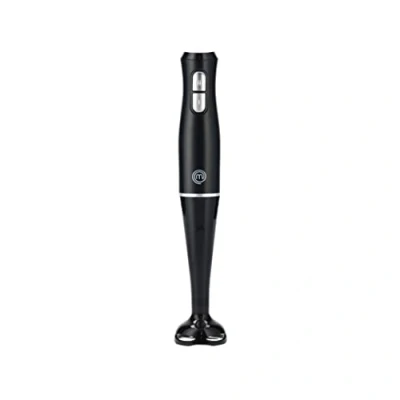 Image of MasterChef Hand Blender Stick, Electric Handheld Food Processor, 2 Blending Speeds, Stainless Steel Blades, Immersion Liquidiser with Removable &amp; Washable Leg, Non scratch Plastic, 200W, Black