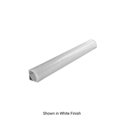 Image of Black Anodised Aluminium Profile Corner 2M for Surface Mount Integral LED
