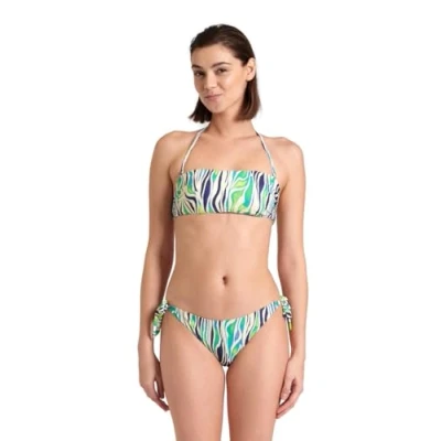 Image of Arena Womens Water Print Bikini Bandeau Two Pieces, Butterflies, M EU
