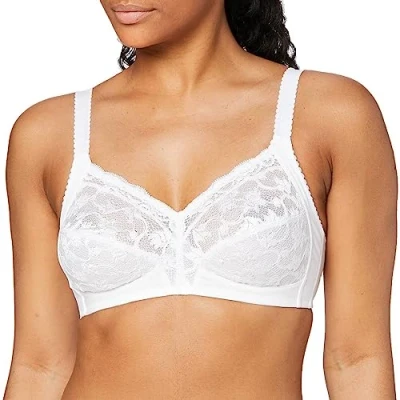 Image of Triumph Womens Delicate Doreen Non wired Bra, White, 38G UK