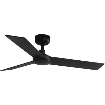 Image of Rudder Small Black, Walnut DC Ceiling Fan 6 Speed