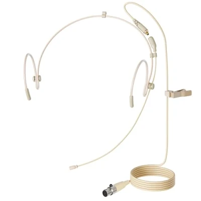 Image of J K Pro Earhook Headworn Headset Microphone MIC 071S for Shure Wireless Transmitter
