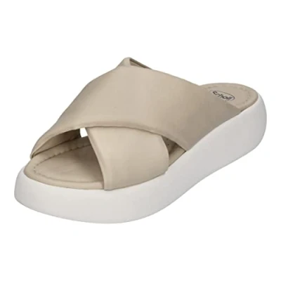 Image of Doctor Scholl Women&#039;s boca cross sandal orthopedic shoes, lightgrey, 6.5 UK