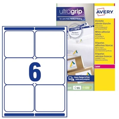 Image of Avery L7 Labels 99.1 x 93.1 Bianco
