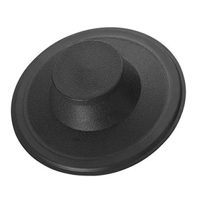 Image of InSinkErator, Black STP PL Sink Stopper for Garbage Disposals, 3 3/8&quot; ID, 4 1/2&quot; OD