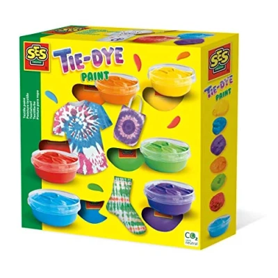 Image of SES Creative 00368 Tie Dye Textile Paint Set, Create Trendy Custom Fabrics
