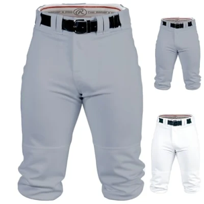 Image of Rawlings PRO 150 Series Game/Practice Baseball Pant, Adult, Solid Color, Knicker, Grey, Large