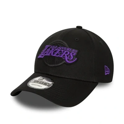 Image of New Era 9Forty Side Patch Lakers CapEra Baseball Cap NBA (One Size Black)