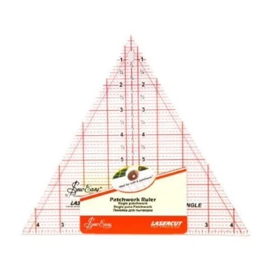 Image of Sew Easy Patchwork Quilting Ruler 60 Degree Triangle 8x9 1/4in