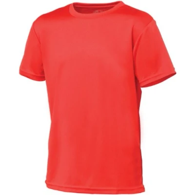 Image of AWD Just Cool Kids Breathable T Shirt Fire Red 9/11 Years
