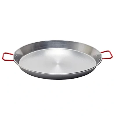 Image of Garcima La Ideal Polished Steel Paella Pan 42cm