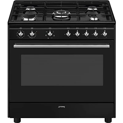Image of Concert 90cm Dual Fuel Range Cooker Black