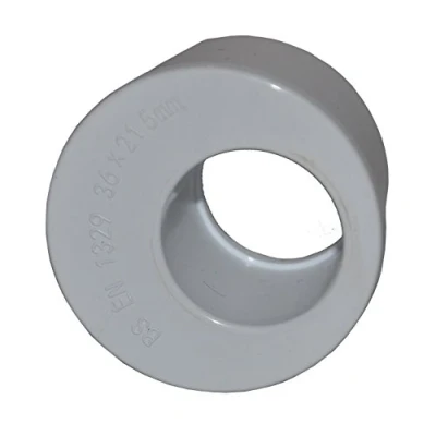 Image of Solvent White 50mm (56mm) x 32mm (36mm) Pipe Reducer Pack of 2