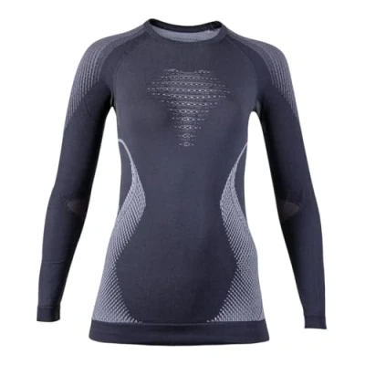 Image of UYN U100009 EVOLUTYON UW LG_SL. T shirt Women&#039;s Anthracite/White/Light Grey XL