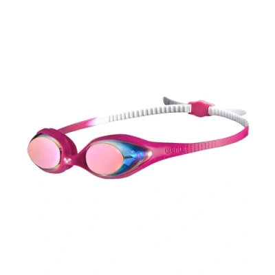 Image of arena Spider Junior Mirror Children&#039;s Swimming Goggles, Standard Pool Goggles with Anti Fog Mirrored Lenses, UV Protection, Self Adjusting Nose Bridge, Hypoallergenic Silicone Seals