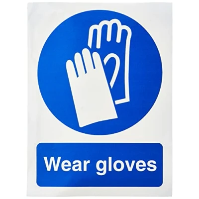 Image of Seco Wear Gloves Sign, 150mm x 200mm Self Adhesive Vinyl