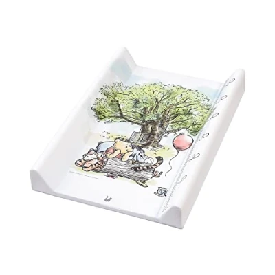 Image of keeeper Winnie The Pooh Baby Changing Mat, for 60cm Wide Beds, Tables, Bath Tubs Etc, Integrated Measuring Chart, Pawel, White
