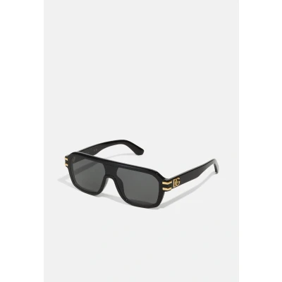 Image of Dolce &amp; Gabbana Man DG4507 501/87 Sunglasses Acetate Black Grey Pilot Normal