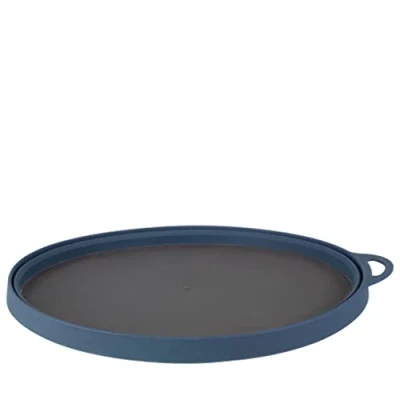 Image of Lifeventure Silicon Ellipse Collapsible And Portable Flexi Plate For Camping, Travel &amp; Outdoor Navy